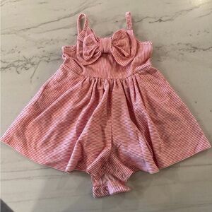 Janie and Jack Pink Striped Baby Outfit